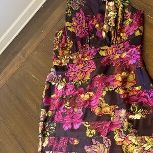 Evan Picone Purple and Floral Dress
